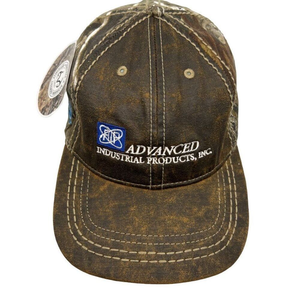 Realtree Baseball Cap‎ Mens OSFA Brown Camo NWT Advanced Industrial Products Hat